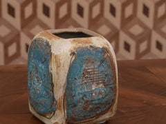 1960s Blue Ceramic Vase