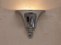 Art Deco Chrome & Glass Wall Light