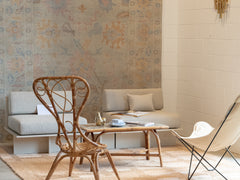 1960s French Decorative Rattan Chair