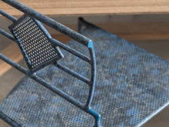 Italian Blue Metal Dining Chair