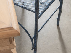 Italian Blue Metal Dining Chair
