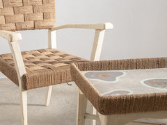 Augusto Romano Wood and Rope Table