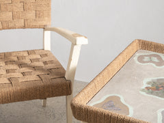 Augusto Romano Wood and Rope Table