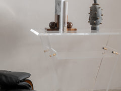1980s French Acrylic Console by David Lange