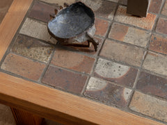 1960s-70s La Borne Tiled Coffee Table in Pine