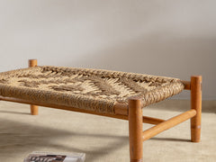 1950s French Rope Coffee Table by Adrien Audoux and Frida Minet