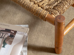 1950s French Rope Coffee Table by Adrien Audoux and Frida Minet