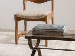 Brutalist Razorback Dining Chair in the style of Guillerme & Chambron