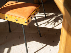 Jean Royere Iron & Wood Chair