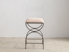 Soleil Stool - Bronze with Sunset Stripe