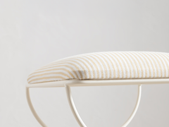 Soleil Stool - Ivory with Sunfish Stripe