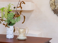 Vase Rythme 03 in White Stoneware