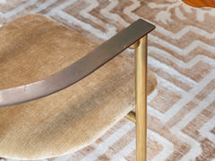 Belgo Chrome Armchair in Brass and Copper