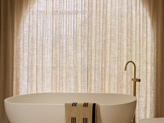 Claremont Bath Towel in Sand & Noir