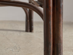 Tito Agnoli Cane & Leather Sling Armchair
