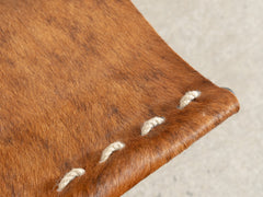 1980s French Cowhide Lounge Chair