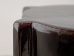 Geometrical Pawn Side Table - Dark Brown