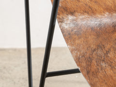 1980s French Cowhide Lounge Chair