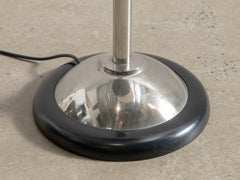 1930s Art Deco Chrome & Mirrored Glass Floor Lamp