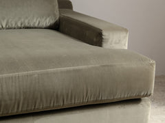 Vintage 3-Seater Sofa in Moss Velvet