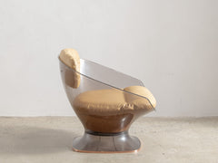 Raphael Raffel 1970s Space Age Lucite Pod Lounge Chair