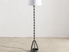 1960s Brutalist Iron Floor Lamp