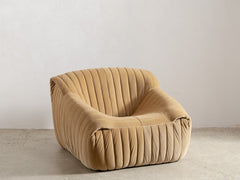 Sandra Armchair by Annie Hieronimus for Cinna, 1977 in Burnt Butter