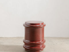 Pawn Side Table - Dark Red