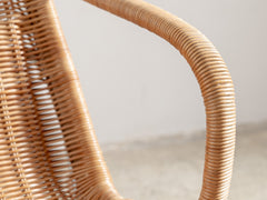 1970s Gebroeders Jonkers Rattan Lounge Chair