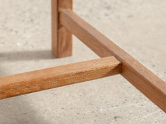 1950s Set of 8 French Oak & Rush Seat Dining Chairs