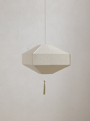 Ming Pendant Cube in Raw Silk