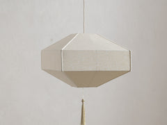 Ming Pendant Cube in Raw Silk