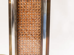 1980s Rattan Table Lamp