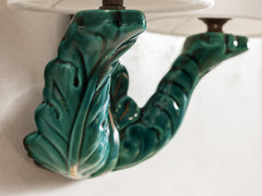 Barbotine Emerald Green Ceramic Wall Light