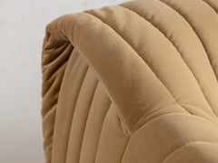 Sandra Armchair by Annie Hieronimus for Cinna, 1977 in Burnt Butter
