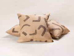 Square Cushion in Vintage African Kuba Fabric