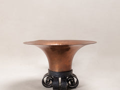 1930s Art Deco Sculptural Copper Bowl