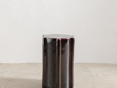 Geometrical Pawn Side Table - Dark Brown