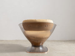 Raphael Raffel 1970s Space Age Lucite Pod Lounge Chair