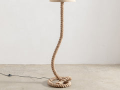 1970s Sculptural Rope Floor Lamp