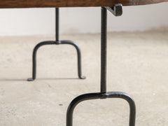 1950s French Brutalist Oak Coffee Table