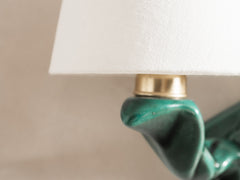 Art Deco Green Ceramic Wall Light