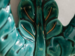 Barbotine Emerald Green Ceramic Wall Light