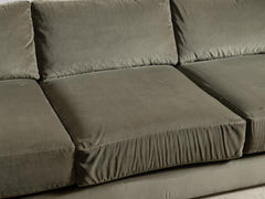 Vintage 3-Seater Sofa in Moss Velvet