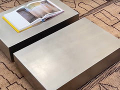 Stainless Steel Coffee Table, Brushed