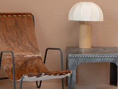 Oi Soi Oi x Tigmi Table Lamp - Camel / Raw Silk