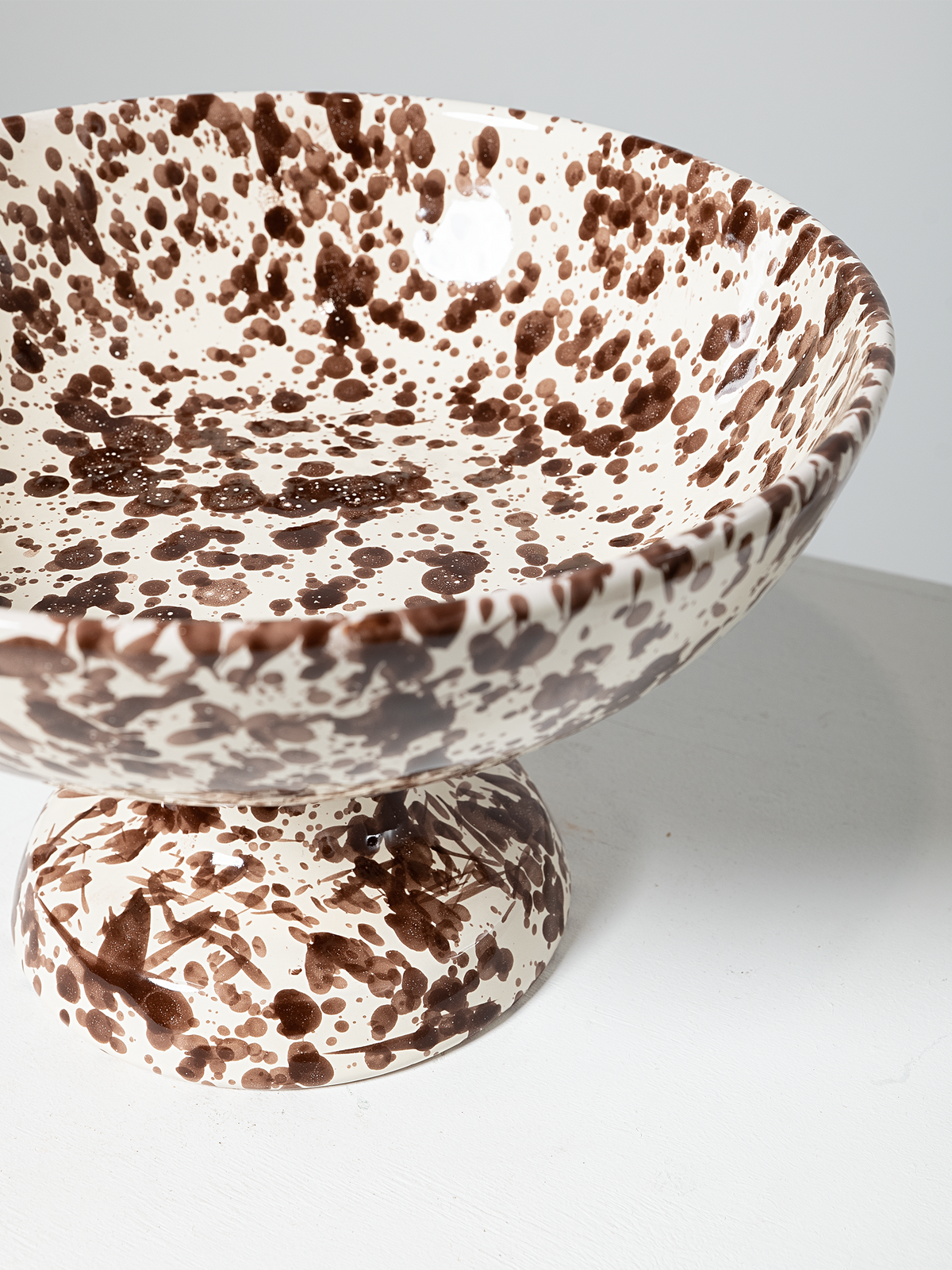 Italian Chocolate Pedestal Bowl