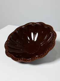 Italian Beaded Bowl in Burnt Sienna
