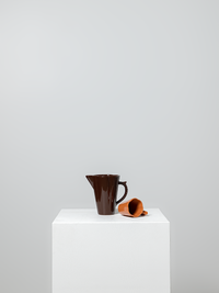 Italian Beaded Pitcher in Burnt Sienna