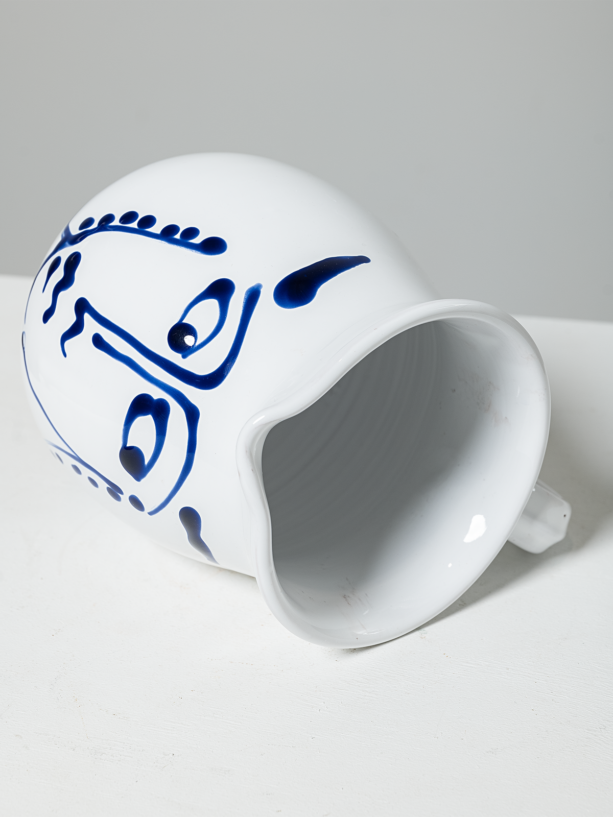Italian Cerulean Viso Pitcher